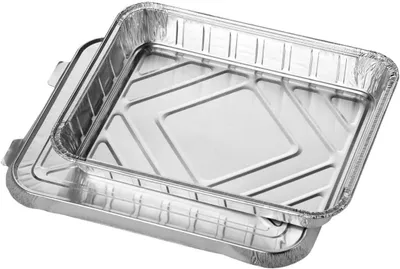 Produktbild von Aluminium Menüschale mit Deckel, ungeteilt, 930 ml (50 Stück)