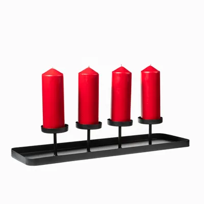 Produktbild von Kerzenständer - Deko Wohnzimmer - Kerzenhalter - Tischdeko - Weihnachten - Teelichthalter - Kerzenleuchter - Kerzen Deko - Weihnachtlicher - Metall