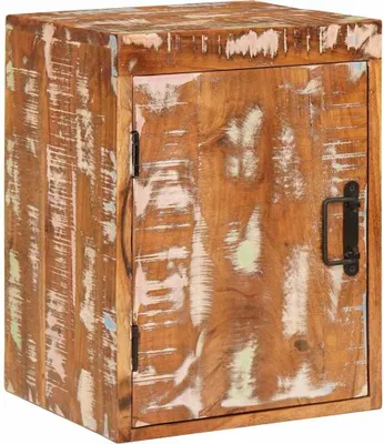 Image de Table de chevet Marron Bois massif de récupération