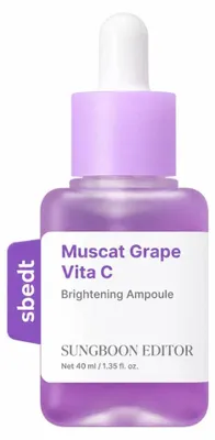 Imagen del producto de Sungboon, Ampollas para el cuidado de la piel, extracto de uva Muscat, vitamina C, tratamiento para manchas oscuras, 40 ml