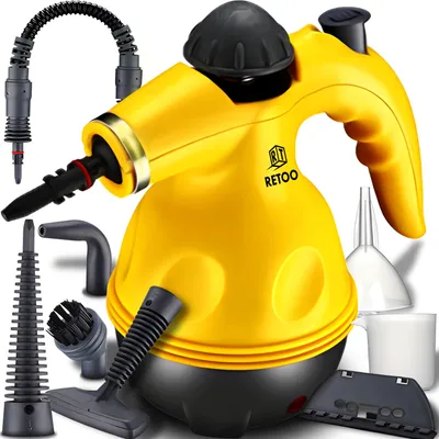 Zdjęcie produktu dla Odkurzacz parowy 900 W 450ml zbiornik na wodę | przeciw tłuszczowi, brudowi i zanieczyszczeniom | do czyszczenia tapicerki samochodowej, kuchennej, łazienkowej Retoo