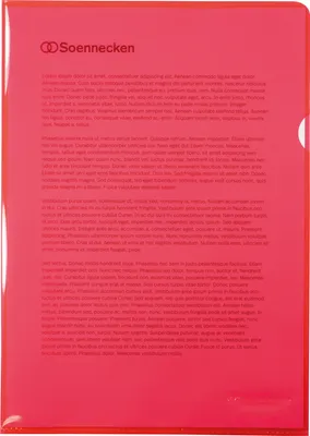 Produktbild von Soennecken Sichthülle 1468 DIN A4 PP rot 50 St./Pack.
