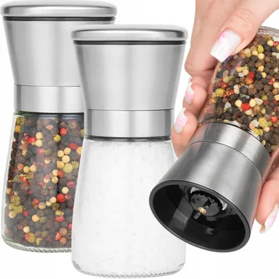 Produktbild von Kamaju Handmühlen für Pfeffer Salz Keramik 2er-Set