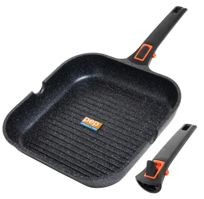 Backblech-Pfanne 29 cm, antihaftbeschichtet, abnehmbarer Griff