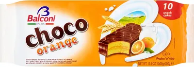 Produktbild von Schoko-Orange gefüllte Törtchen 10Stk. 350g - Balconi