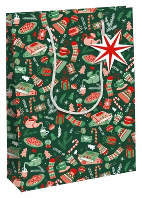 Produktbild von Clairefontaine Weihnachts-Geschenktüte "Cosy" mittel