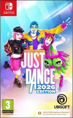 Produktbild von Just Dance 2026 – Nintendo Switch-Spiel – Code in einer Box