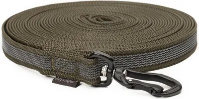 Produktbild von Mystique® Gummierte Schleppleine Robust ohne Handschlaufe 20mm khaki 5m