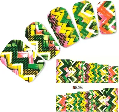 Produktbild von Tattoo Nail Ethno Muster Aufkleber Nagel Sticker