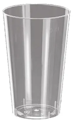 Produktbild von 500 Trinkglas 0,4 l Polystyrol - Einweg 400 ml