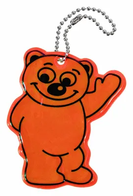 Image de Pendentif Ours réfléchissant, orange