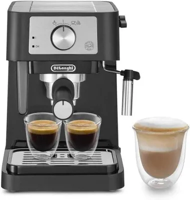 Zdjęcie produktu dla Ręczny ekspres do kawy o ciśnieniu 15 barów z systemem do cappuccino