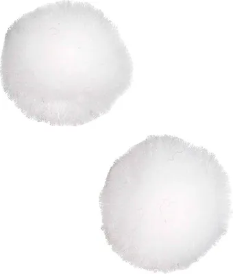 Produktbild von Creativ Company Pompons, D 20 mm, weiß, 100 Stück 1 Box