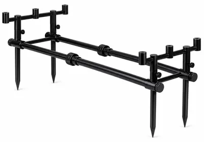 Produktbild von Eurocatch Robusto Fishing Rodpod Chunky Black - Kompakt - 3 Rutenauflagen für stabilen & stylischen Einsatz