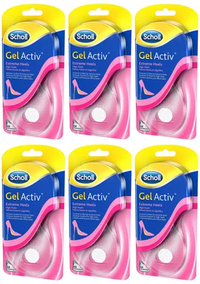 Produktbild von Scholl GelAktiv Einlegesohlen für HighHeels Einlagen Sohlen Polster 6 Paar