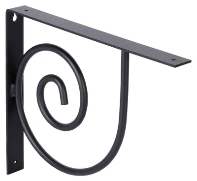 Image de Alberts 806323 Support d'étagère Vicky, équerre d'étagère par paire ou à l'unité, noir, dimensions 250 x 305 x 30 mm