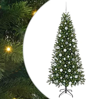Immagine prodotto di vidaXL Albero di Natale artificiale con 300 LED verde 180 cm PE e PVC