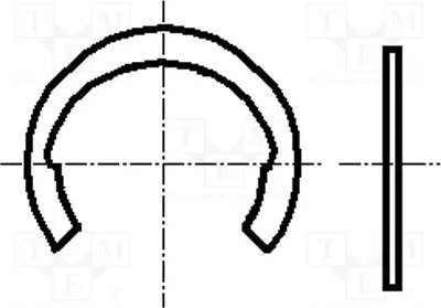 Produktbild von 200x Sprengring BN: 831 Ring:  1292080 Schutzringe Durchm.Welle: 6mm