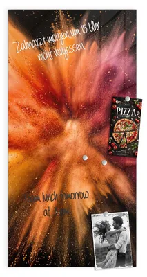 Produktbild von Magnettafel 50x100cm Pinnwand Whiteboard beschreibbar - Farbenexplosion