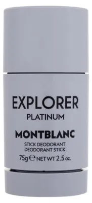 Zdjęcie produktu dla Montblanc Explorer Platinum, Mężczyźni, Perfumowany dezodorant, Wyciśnij dezodorant, Pałeczka, 75 g, Skóra uniwersalna