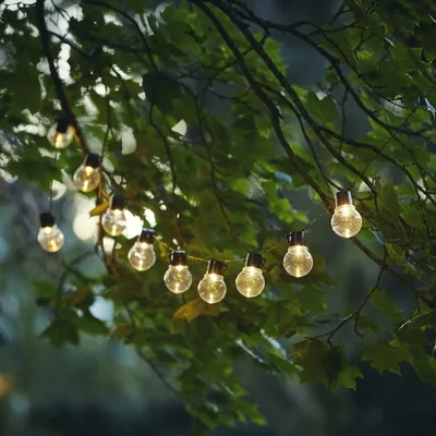 Produktbild von LED Lichterkette PARTAJ - Solar - 10 warmweiße LED - L: 180cm - Lichtsensor - outdoor - klar