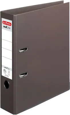 Produktbild von Ordner protect+ Kunststoff (PP) A4 8cm braun maX.file Packung mit 10 Stück