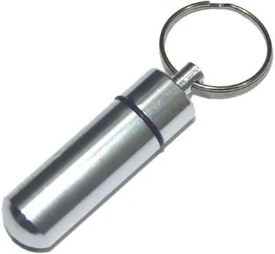 Produktbild von Wasserdichtes Etui mit Schlüsselanhänger - Medikamentenetui - Adressetui - Wasserdichtes Etui - Wasserdicht - Silberfarben - CHPN