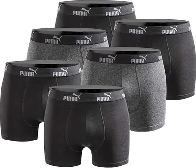 Produktbild von PUMA Herren Boxershorts 6er Pack Limited Edition Jet Black S