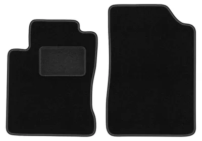 Productafbeelding van Velours voormatten voor Mazda MX-3 1991-1998 (coupé) – 2-delig, zwart, op maat – Wielganizator LUX
