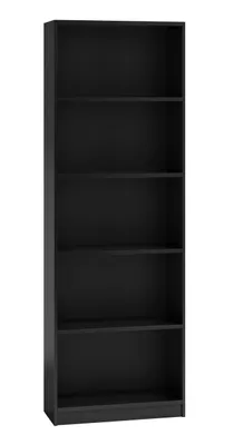 Zdjęcie produktu dla Biblioteczka wąska RAUNO – 40 cm, czarna
