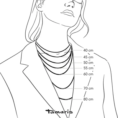 Produktbild von Tamaris Damen lange Halskette mit Slider und Herzen aus Edelstahl