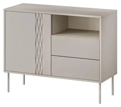Productafbeelding van Cama 1D2S GEVLOCHTE KOMMODE 100x40x75, kasjmier mat