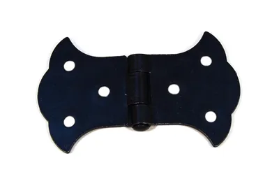 Produktbild von 1 Stück IHC Scharnier Eisen Alte Beschläge im restaurierungsshop Antik Schwarz Tür Möbelband 85x50mm