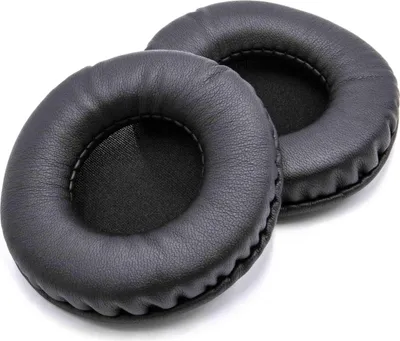 Produktbild von vhbw 2x Ohrpolster kompatibel mit Kopfhörer, die 80mm Ohrpolster benötigen Kopfhörer Headset, Polyurethan Schwarz