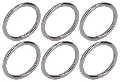 Obrázok produktu pre 20 ks kovových krúžkov 4 x 32 mm, železo, pevné, odolné, multifunkčné, elegantné kovové O-krúžky, šedé