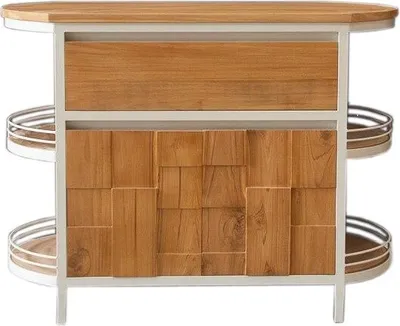Produktbild von Teako Design Waschtischunterschrank Magnia Teakholz massiv 140x50x80 cm