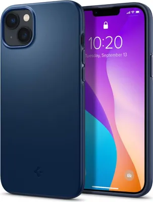 Produktbild von Spigen ACS04775, Cover, Apple, iPhone 14 Plus, 17 cm (6.7"), Navy