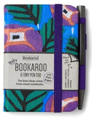 Produktbild von Bookaroo Notizbuch A7 mit Stift – Violett-Türkis – IF