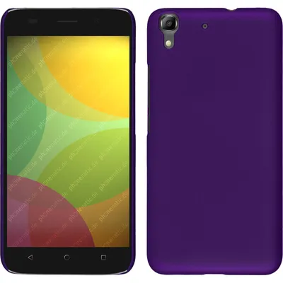 Produktbild von PhoneNatic Case kompatibel mit Huawei Honor 4A - Hülle lila gummiert Hard-case + 2 Schutzfolien