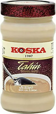 Produktbild von Sesampaste Koska | Dessert oder Brotaufstrich | Tahin, Hochwertig, aus Sesamsamen, hoher Ballaststoffgehalt | 300g