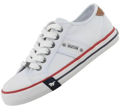 Image de Mustang Damen Canvas Sneaker Weiß