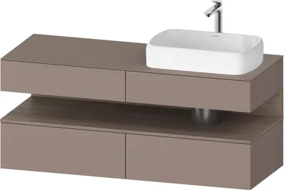 Produktbild von DURAVIT QA4766035430000 QAT KWTU WH Eck 1400x550x600 bs. Mt.