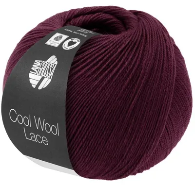Produktbild von Lana Grossa - Cool Wool Lace 0059 burgund