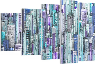 Produktbild von Bild auf Leinwand - Leinwandbild - Abstraktion modern - 150x100cm - Wand Bild - Wanddeko - Leinwanddruck - Bilder - Kunstdruck - Wanddekoration - Leinwand bilder - Wandkunst - EG150x100-3857