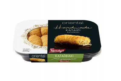 Produktbild von Kandylas Griechisches Kataifi-Gebäck 600 g mit Nüssen – Traditionelle Süßigkeit in Sirup aus Griechenland