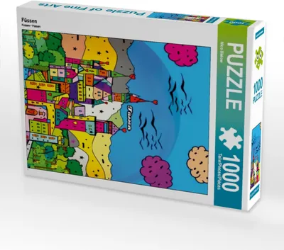 Produktbild von CALVENDO Puzzle Füssen 1000 Teile Puzzle hoch | 1000 Teile Lege-Größe 64x48cm Foto-Puzzle für glückliche Stunden