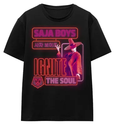 Productafbeelding van K-Pop Demon Hunters - "Saja Boys" T-shirt voor dames, model TV43945 (XXL), kleur zwart