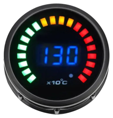 Image de Compteur de température des gaz d'échappement, modèle automatique, avec indicateur de température EGT, fonctionnement 12V, 20 LED