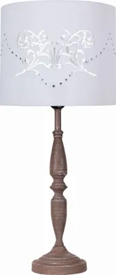 Zdjęcie produktu dla Lampa stołowa FARISA naturalne drewno-biała 1xE27x60W metal wym:58x25x25cm IP20 Candellux