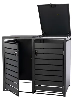 Produktbild von Doppelcontainerlagerung aus Stahl